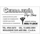 La imagen 1 de la Empresa CERRAJERIA VIGO HNOS. Servicios de Cerrajerias en Capital Federal AR-B