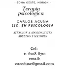 La imagen 2 de la Empresa LICENCIADO EN PSICOLOGÍA CARLOS ACUÑA Violencia Familiar en Morón AR-B