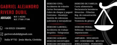 La imagen 1 de la Empresa RIVERO DUBIL GABRIEL ALEJANDRO - ABOGADO Legales en Oberá AR-N	