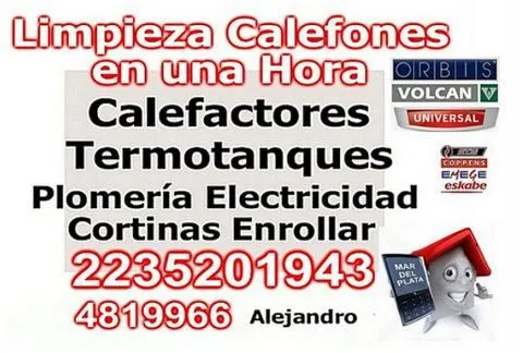 La imagen 1 de la Empresa SERVICE CALEFACTORES CALEFONES EN  MAR DEL PLATA